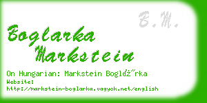 boglarka markstein business card
